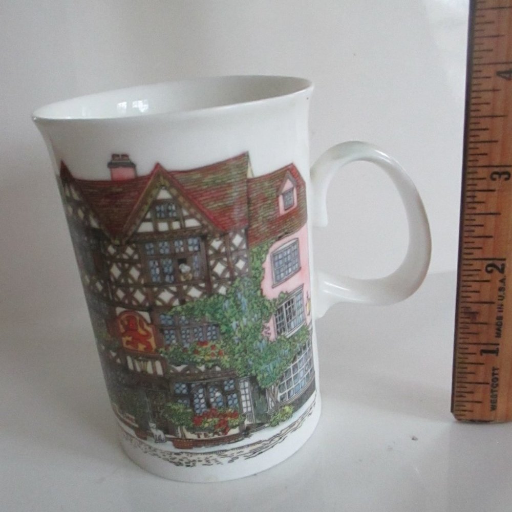 Red Lion Inn vintage cup by Dunoon Fine Bone China